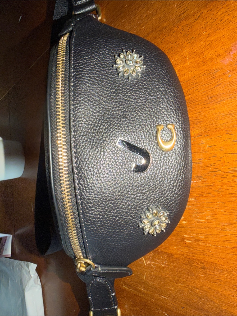 Coach Black embellished Crossbody Bag